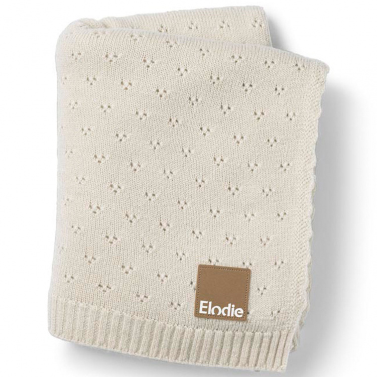 Elodie Pointelle Filt Creamy White i gruppen Babytillbehör / Sova / Babyfiltar hos Bonti (ELOD30326001113NA)