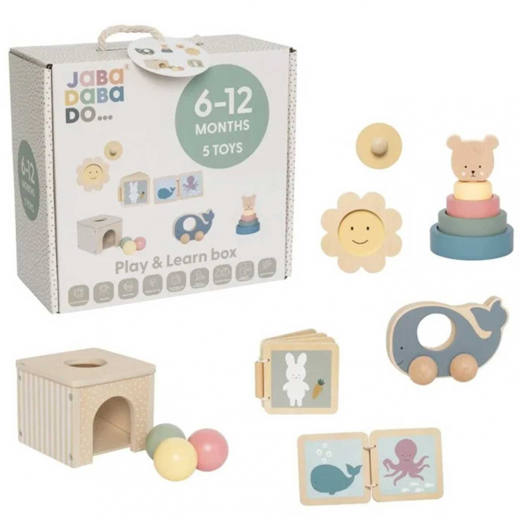 Jabadabado Lek och lär-låda 6-12 mån i gruppen Leksaker / Babyleksaker / Aktivitetsleksaker hos Bonti (JABAT294)