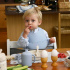Jack o Juno Poppy Haklapp Pale Blue i gruppen Babytillbehör / Äta och mata / Haklappar hos Bonti (JAJUD425PB-O)