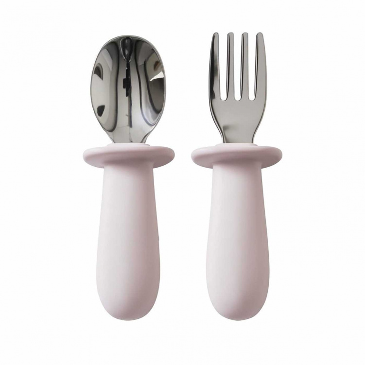 Jack o Juno Bestickset Baby Light Pink i gruppen Babytillbehör / Äta och mata / Bestick hos Bonti (JAJUD442LP-O)