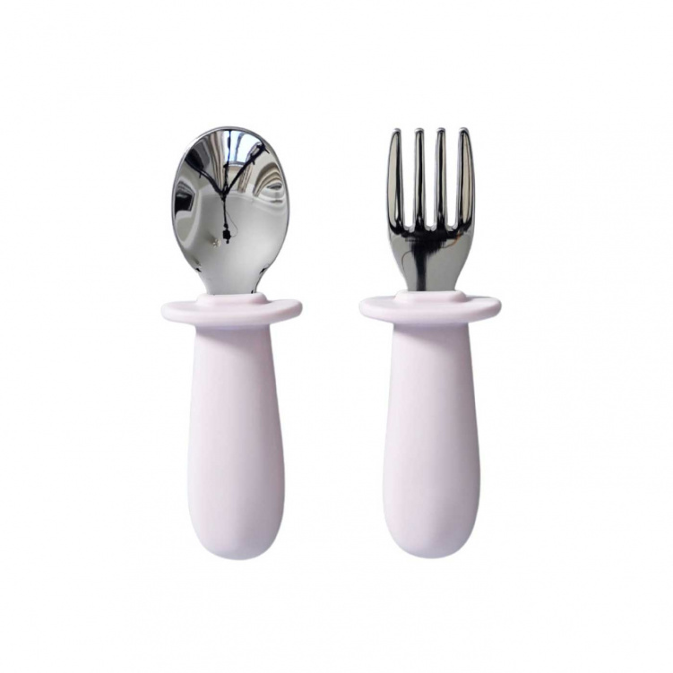 Jack o Juno Bestickset Baby Light Pink i gruppen Babytillbehör / Äta och mata / Bestick hos Bonti (JAJUD442LP-O)