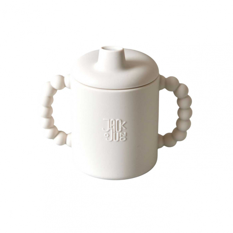 Jack o Juno Bubble Sippy Cup Cream i gruppen Babytillbehör / Äta och mata / Muggar, flaskor och glas hos Bonti (JAJUD447CR-O)