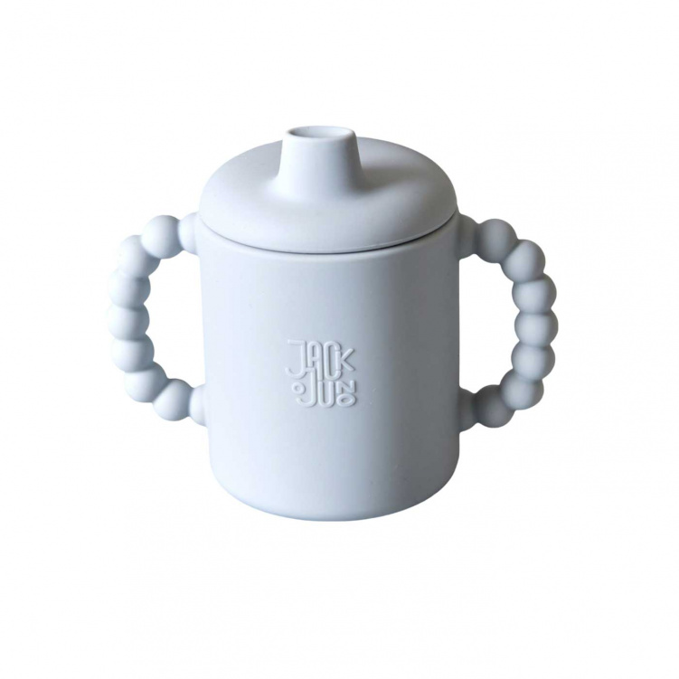 Jack o Juno Bubble Sippy Cup Glacier Grey i gruppen Babytillbehör / Äta och mata / Muggar, flaskor och glas hos Bonti (JAJUD447GL-O)