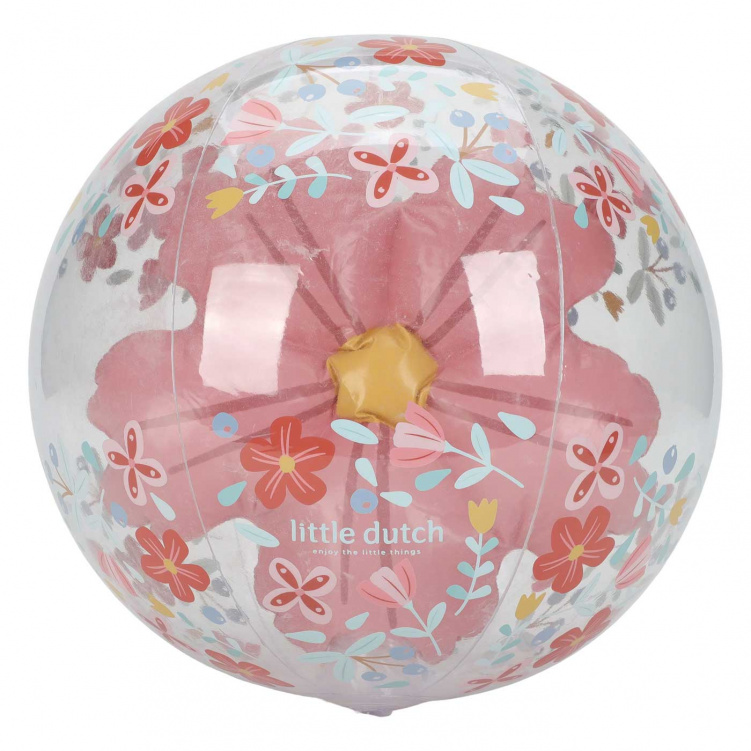Little Dutch Badboll Pink Flowers 3D 35cm i gruppen Leksaker / Badleksaker hos Bonti (LD2014448)