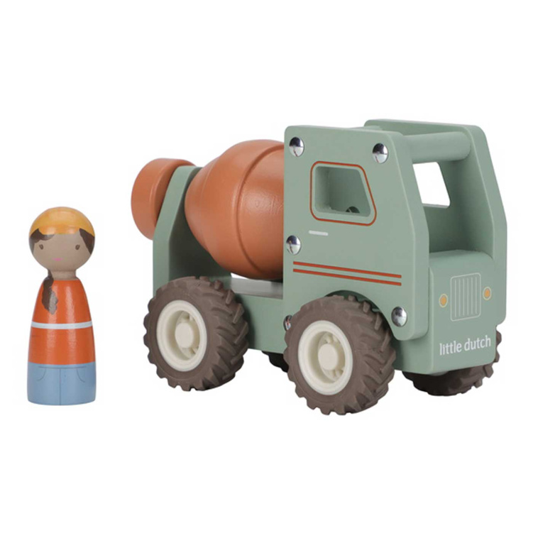 Little Dutch Cementbil med figur i gruppen Leksaker / Leksaksbilar & fordon hos Bonti (LD2529)