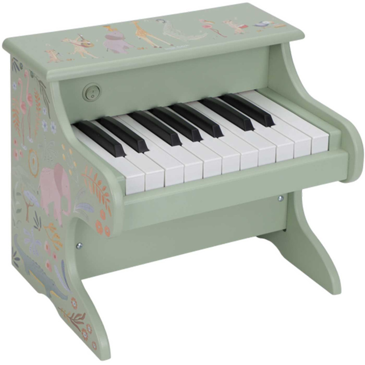 Little Dutch Piano Grön Safari Friends i gruppen Leksaker / Musikleksaker hos Bonti (LD7476)