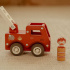 Little Dutch Brandbil med figur i gruppen Leksaker / Leksaksbilar & fordon hos Bonti (LDLD2528)