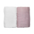 Les Enfants Muslinfilt 2-pack Rosa/Vit i gruppen Babytillbehör / Sova / Swaddles hos Bonti (LEEN01-0102)