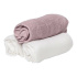 Les Enfants Snuttefiltar Bambu Muslin 3-pack Vit/Rosa i gruppen Babytillbehör / Sova / Swaddles hos Bonti (LEEN02-0101)