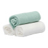 Les Enfants Snuttefiltar Bambu Muslin 3-pack Grön/Vit i gruppen Babytillbehör / Sova / Swaddles hos Bonti (LEEN02-0105)