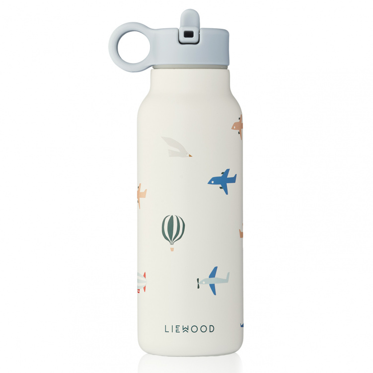 Liewood Falk Vattenflaska Aviator/Ecru 350 ml i gruppen Babytillbehör / Äta och mata / Muggar, flaskor och glas hos Bonti (LIEWLW19617-2330)