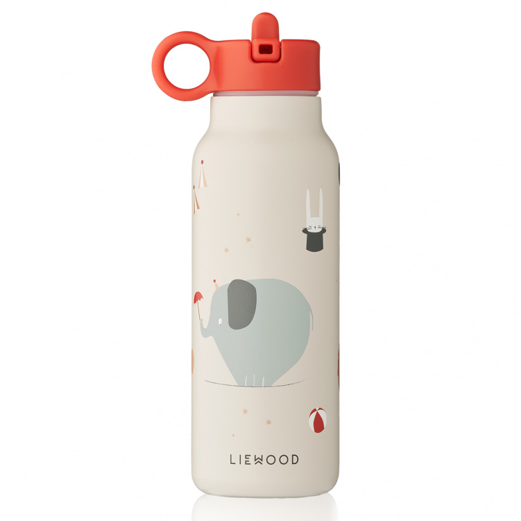 Liewood Falk Vattenflaska Circus/Sandy 350 ml i gruppen Babytillbehör / Äta och mata / Muggar, flaskor och glas hos Bonti (LIEWLW19617-2334)