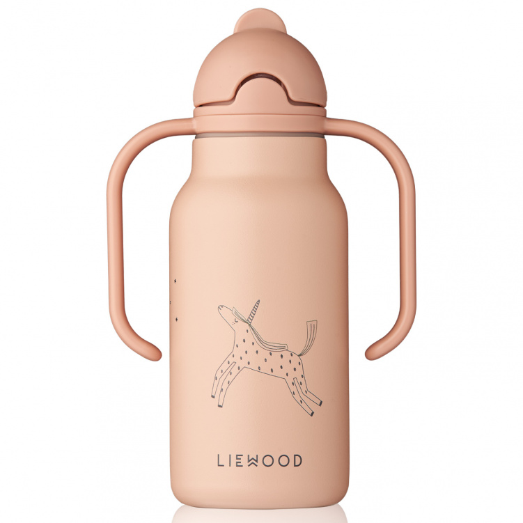 Liewood Kimmie Vattenflaska Unicorn/Pale tuscany 250 ml i gruppen Babytillbehör / Äta och mata / Muggar, flaskor och glas hos Bonti (LIEWLW19618-2190)