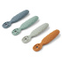 Liewood Caelia Pre-spoon Whale Blue Mix 4-Pack i gruppen Babytillbehör / Äta och mata / Bestick hos Bonti (LIEWLW19686-1081)