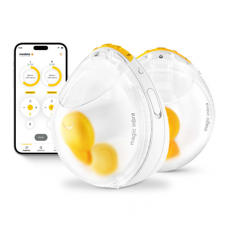 Medela Magic InBra Bärbar Bröstpump Dubbel i gruppen Mamma / Amning / Bröstpumpar hos Bonti (MEDE101046541)