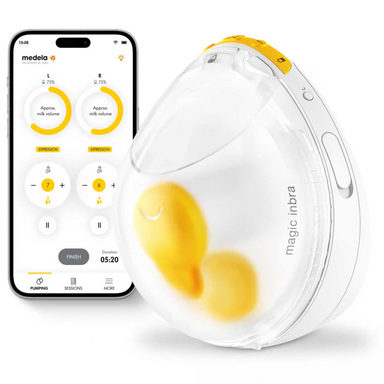 Medela Magic InBra Bärbar Bröstpump Enkel i gruppen Mamma / Amning / Bröstpumpar hos Bonti (MEDE101046547)