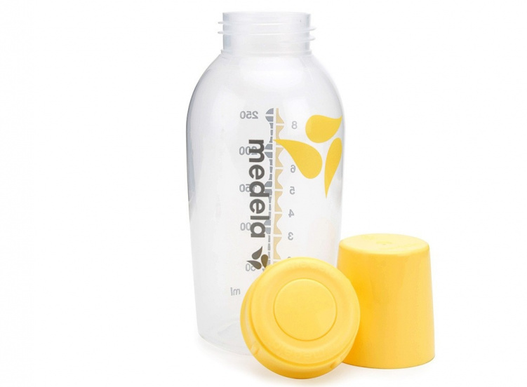 Medela Bröstmjölksflaska stor 250 ml i gruppen Babytillbehör / Äta och mata / Nappflaskor och dinappar hos Bonti (MEDE200.2273)