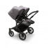 Bugaboo Donkey 5 Twin Komplett Black/Grey Melange  i gruppen Barnvagnar / Varumärken / Bugaboo / Bugaboo Donkey 5 hos Bonti (PKTbdonkey9)