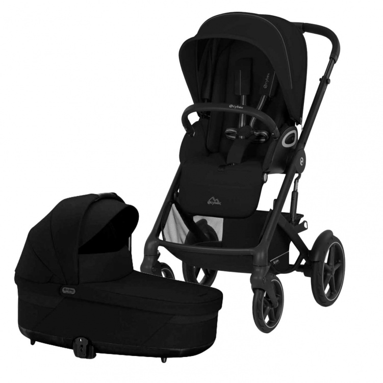 Cybex Talos S Lux Duovagn Moon Black i gruppen Barnvagnar / Varumärken / Cybex / Cybex Talos S hos Bonti (PKTcytal25-1)