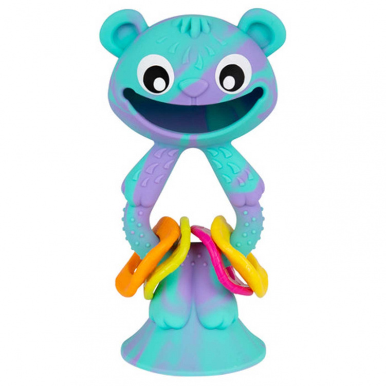 Playgro Wobble-Buddy Bear Skallra med sugpropp i gruppen Leksaker / Babyleksaker / Skallror hos Bonti (PLGR188796)