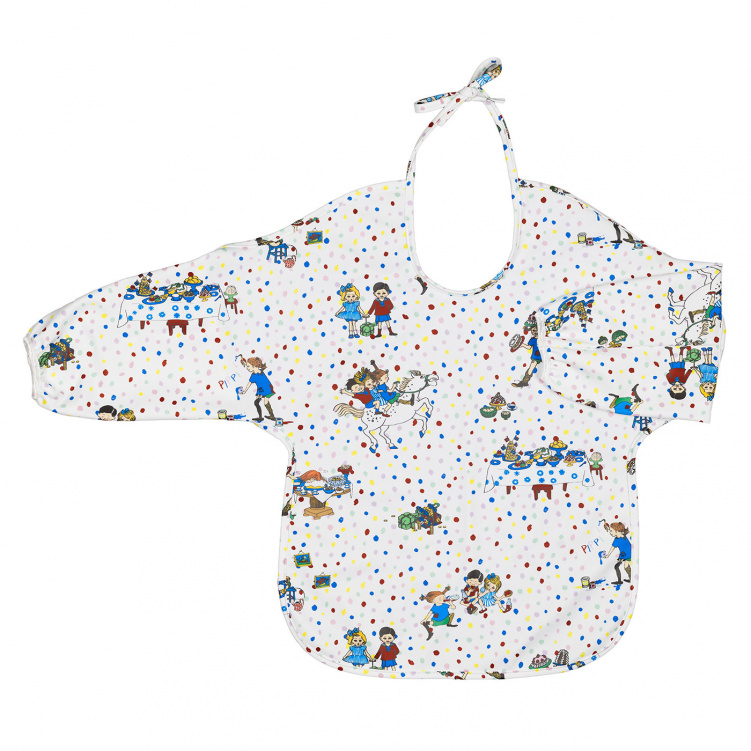 Pippi Födelsedag Haklapp med ärm i gruppen Babytillbehör / Äta och mata / Haklappar hos Bonti (RAST5500)