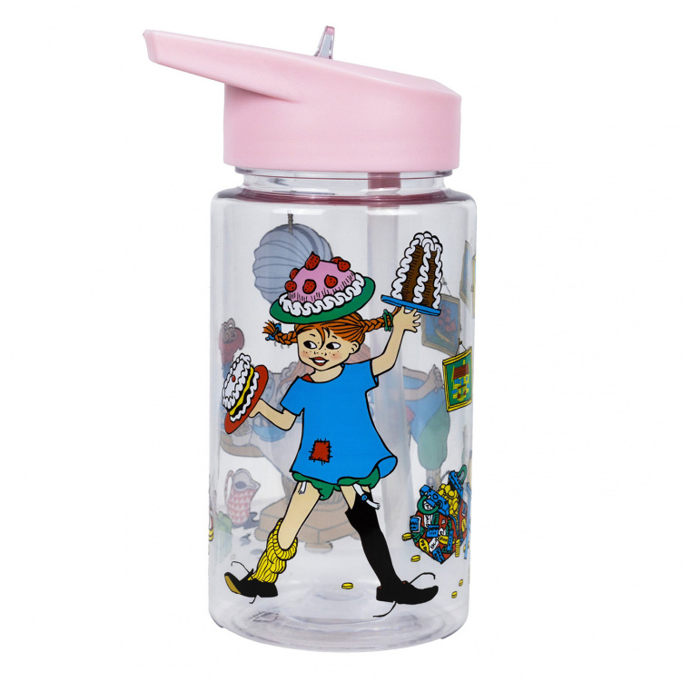 Pippi Vattenflaska Födelsedag Rosa i gruppen Babytillbehör / Äta och mata / Muggar, flaskor och glas hos Bonti (RAST5512)