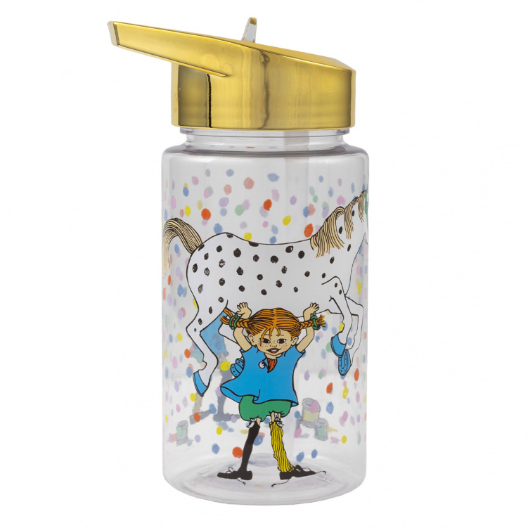 Pippi Vattenflaska Födelsedag Guld i gruppen Babytillbehör / Äta och mata / Muggar, flaskor och glas hos Bonti (RAST5514)
