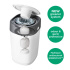 Tommee Tippee Sangenic Twist & Click Blöjhink Vit i gruppen Babytillbehör / Sköta / Blöjhinkar hos Bonti (SANG5010415510013)