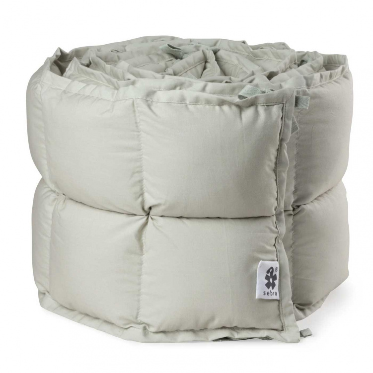 Sebra Spjälskydd Kapok Mist Green i gruppen Babytillbehör / Sova / Spjälskydd hos Bonti (SEBR100430019)