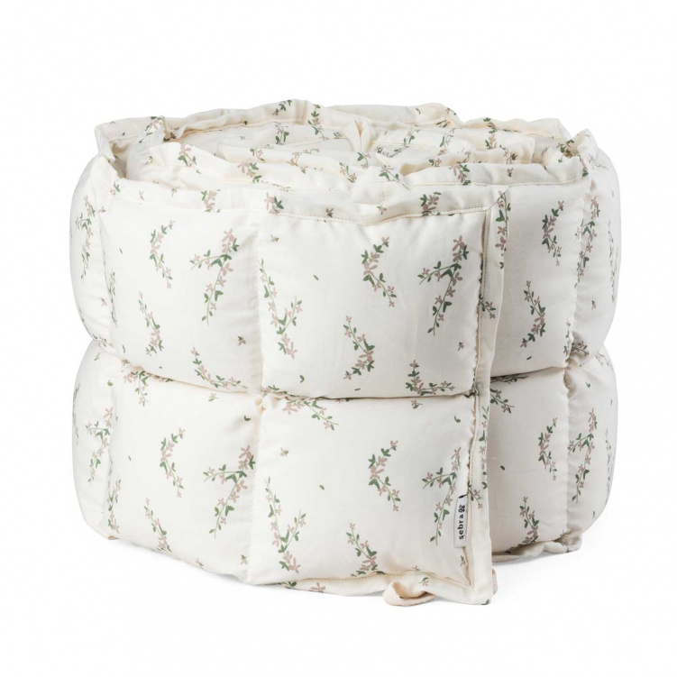 Sebra Spjälskydd Kapok Powder Blossom i gruppen Babytillbehör / Sova / Spjälskydd hos Bonti (SEBR100430026)
