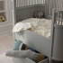 Sebra Växasäng Baby & Junior Stone Grey i gruppen Babytillbehör / Sova / Sängar hos Bonti (SEBR200130060)