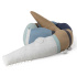 Sebra Stickad Kudde Sleepy Croc Dusty Blue Mix i gruppen Möbler och inredning / Inredningsdetaljer / Dekor hos Bonti (SEBR300130065)
