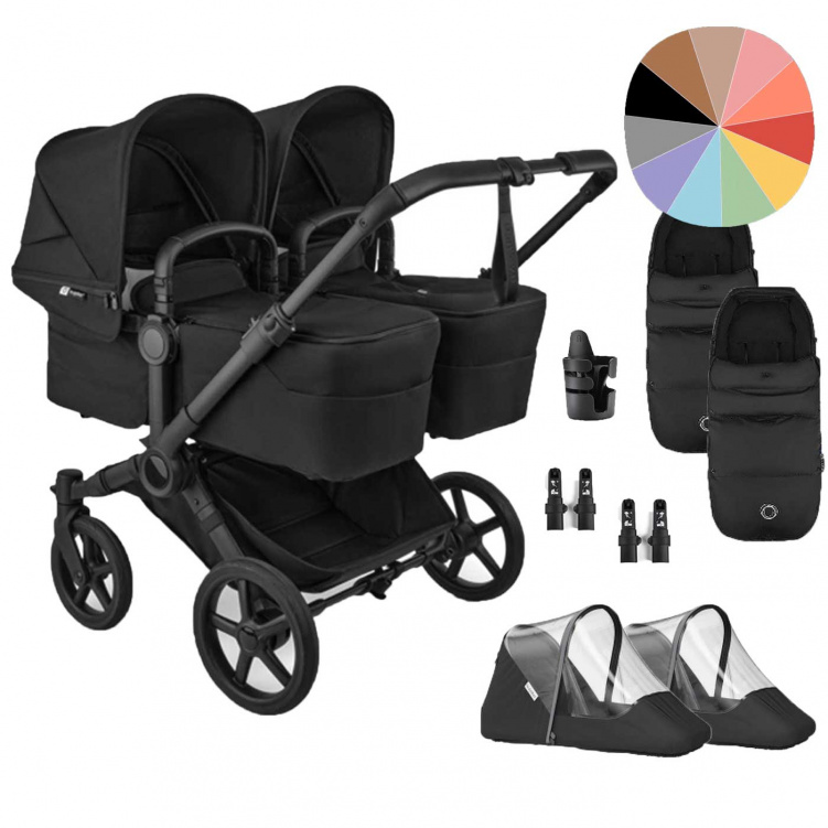 Bugaboo Donkey 6 Tvillingvagn Paket L i gruppen Barnvagnar / Varumärken / Bugaboo / Bugaboo Donkey 6 hos Bonti (SET-BGBDNK65)