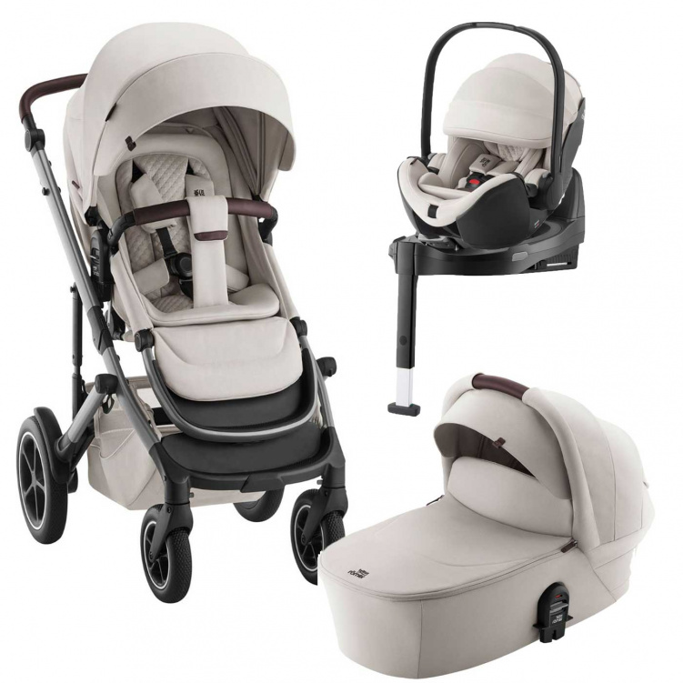 Britax Smile 5Z Lux Duovagn + Babysafe Pro + Vario Bas i gruppen Barnvagnar / Varumärken / Britax / Britax Smile hos Bonti (SET-Britax5Z1)