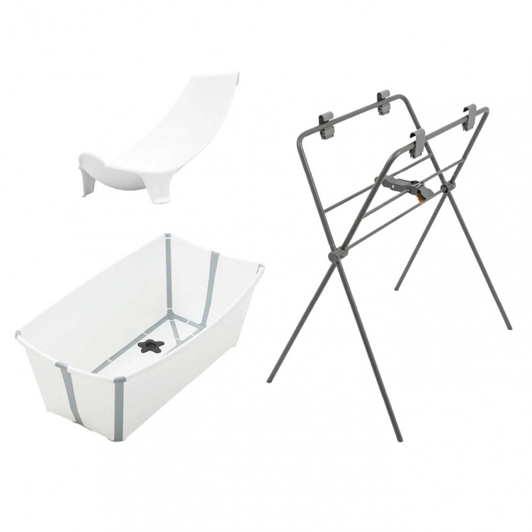 Stokke Badbalja + Badstöd + Stativ i gruppen Babytillbehör / Sköta / Badbaljor och tillbehör hos Bonti (SET-STKFLXBAD)
