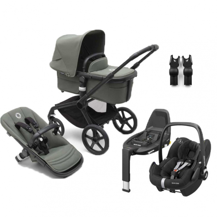 Bugaboo Fox 5 Duovagn + Maxi-Cosi Pebble Paket i gruppen Barnvagnar / Varumärken / Bugaboo / Bugaboo Fox 5 hos Bonti (SET-bgbfxatnb2)