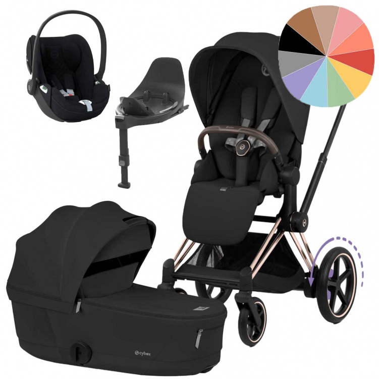 Cybex E-priam Gen 5 Roségold + Cloud T + Bas i gruppen Barnvagnar / Varumärken / Cybex / Cybex E-Priam hos Bonti (SETCBXEPRM2)