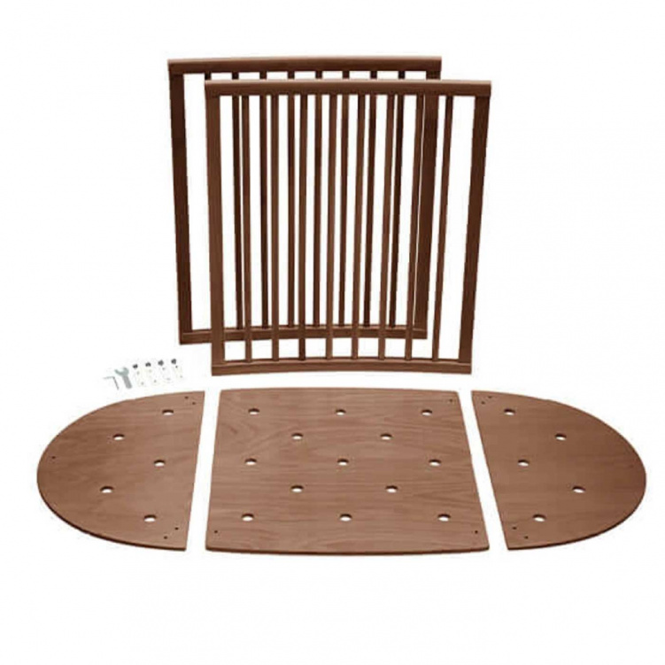 Stokke Sleepi Förlängningskit V3 Warm Brown i gruppen Möbler och inredning / Sängar och tillbehör / Spjälsängar hos Bonti (STOK592104)