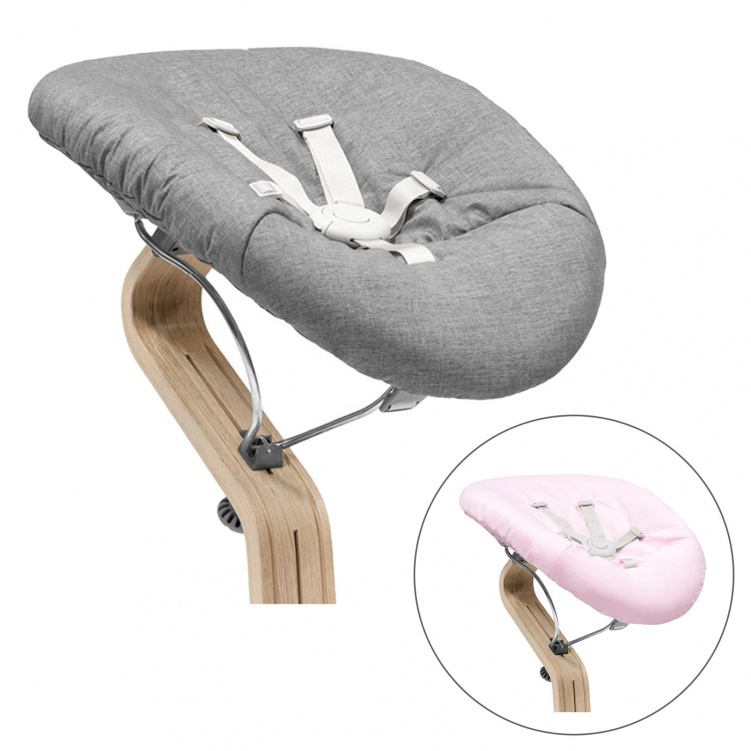 Stokke Nomi Newborn Set Grey/Grey Pink i gruppen Möbler och inredning / Matstolar och tillbehör / Stokke Nomi hos Bonti (STOK625903)