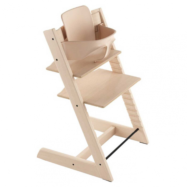 Stokke Tripp Trapp stol + Bygel Natural i gruppen Möbler och inredning / Matstolar och tillbehör / Stokke Tripp Trapp hos Bonti (STOK684500)