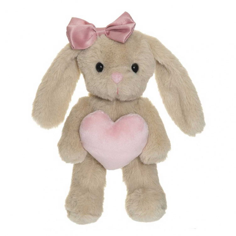 Teddykompaniet Kanin Tyra med hjärta Beige i gruppen Leksaker / Gosedjur och snuttefiltar / Gosedjur hos Bonti (TEKO4292)