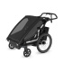 Thule Chariot Sport 2 Double Black i gruppen Barnvagnar / Varumärken / Thule / Thule Chariot hos Bonti (THUL10201031)