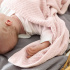 Vinter & Bloom Soft Grid Eko Gallerfilt Baby Pink i gruppen Babytillbehör / Sova / Babyfiltar hos Bonti (VIBL40002-30)