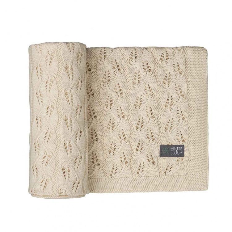 Vinter & Bloom Filt Moment EKO Linen Beige i gruppen Babytillbehör / Sova / Babyfiltar hos Bonti (VIBL40046-4)